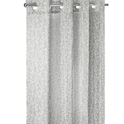 Voilage imprimé motif feuillage avec anneaux 140x240cm (2 modèles) < Gifi Sale