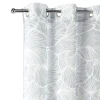 Voilage motif imprimé 140x240cm avec anneaux (2 modèles)