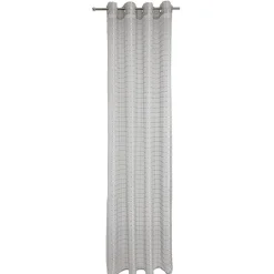 Voilage à motif rayures effet perle 140x240 cm