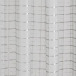 Voilage à motif rayures effet perle 140x240 cm