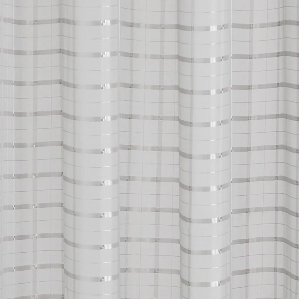 Voilage à motif rayures effet perle 140x240 cm