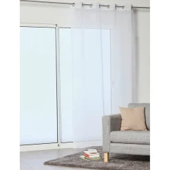 Voilage à oeillets blanc