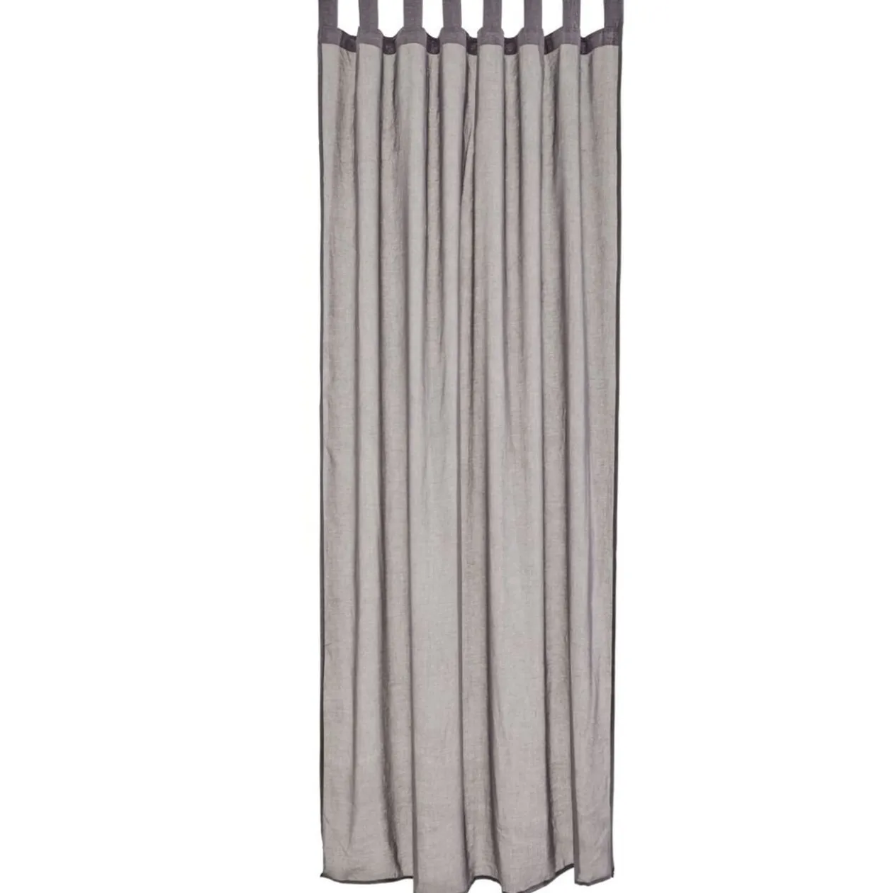 Voilage à oeillets gris foncé 140x240cm