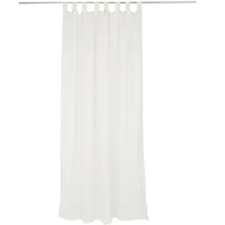 Voilage polycoton à pattes 140x240cm beige < Gifi New