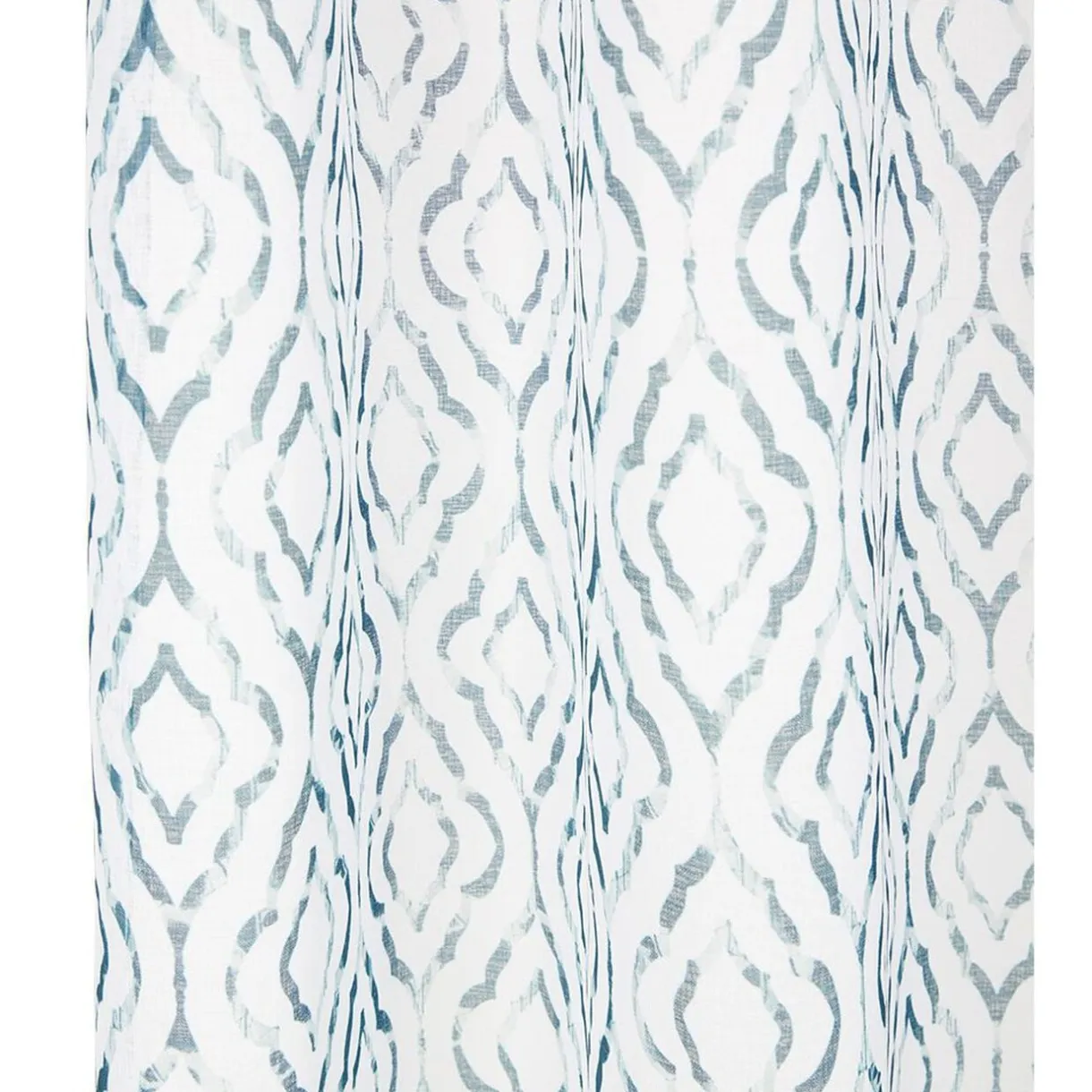 Voilage polyester 140x240cm imprimé bleu < Gifi Sale