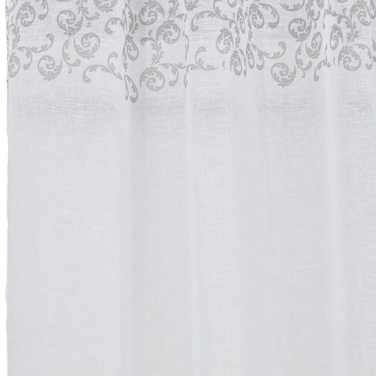 Voilage polyester 140x240cm imprimé gris et blanc < Gifi New