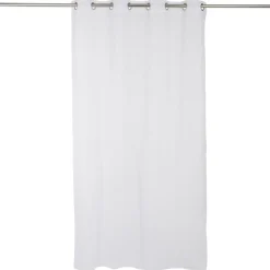 Voilage polyester 140x240cm motif floral blanc < Gifi Outlet
