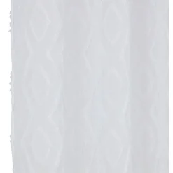 Voilage polyester 140x240cm tuffeté blanc