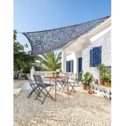 Voile d'ombrage ajouré Corse carré gris 300x300cm < Gifi Hot