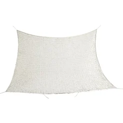 Voile d'ombrage carré ajouré Corse gris taupe 100% polyester 300x300cm