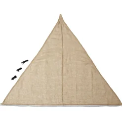 Voile d'ombrage Delta Mahon triangulaire 300x300x300cm jute
