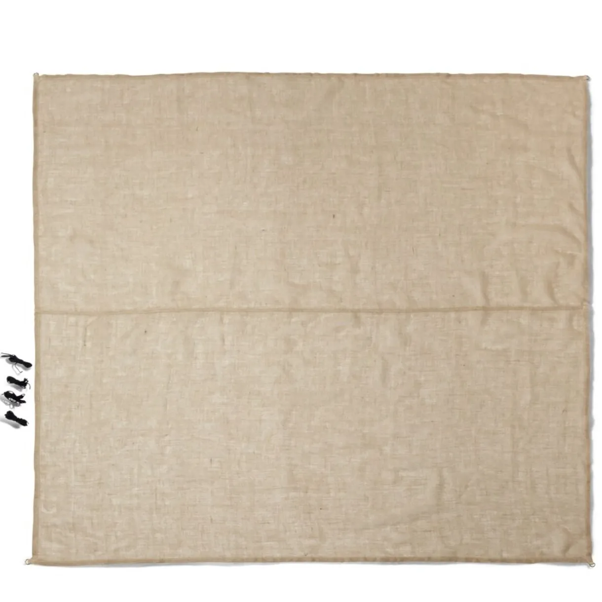 Voile d'ombrage Square Mahon carré 300x300cm jute < Gifi