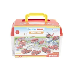 Voiture avec tapis dans valisette 37 pièces (3 modèles)